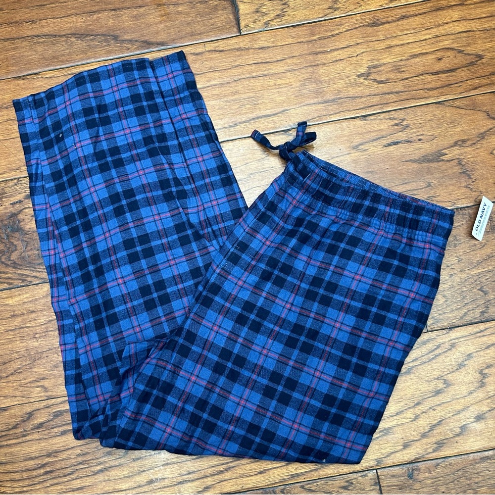 Old Navy Navy Plaid Pants‎ NWT